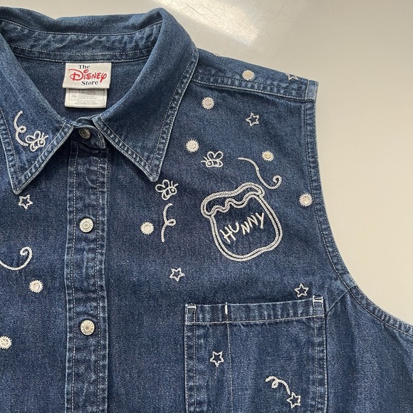 Vintage Denim Women's Winnie The Pooh & Hunny Pot Vest - XXL 2XL - Picture 4 of 8